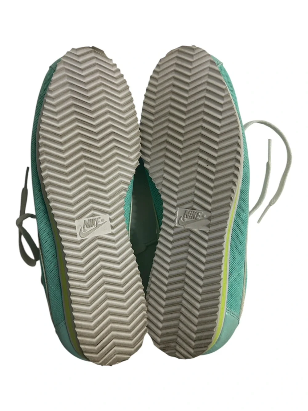 Nike Cortez Athletic Sneakers Mint Green Tiffany Blue Fabric Women’s Size 8
